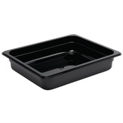 Vogue Black Polycarbonate - GN 1/2 150mm