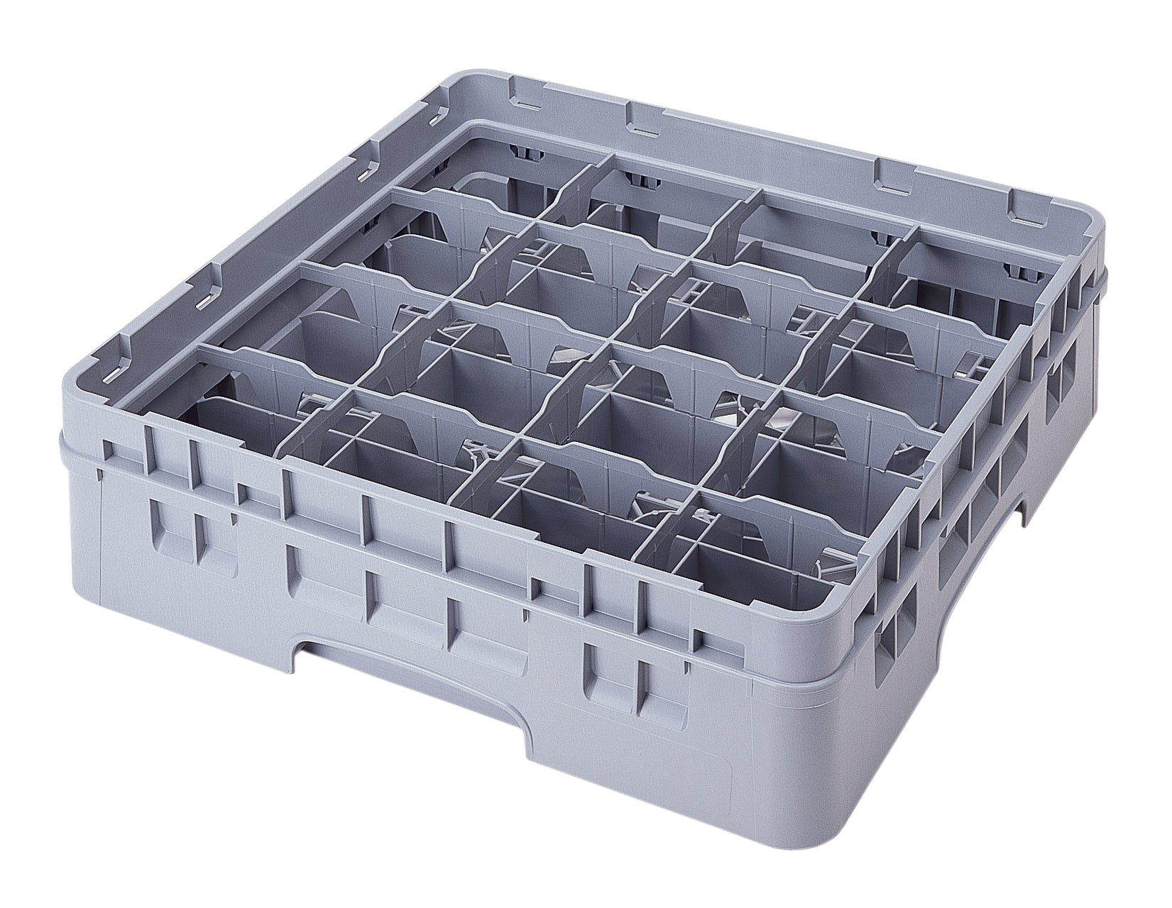 CAMBRO 16 Compartment Cup Rack 1 Ext-Soft Grey 16C414151 - Hospitality Connect