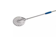 GI Metal Stainless steel perforeted round small pizza peel ø 23 cm with 150cm Handle - Hospitality Connect