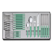 VICTORINOX Table Set (Steak Knife), Pointed Tip Wavy 24 Piece - Mint - Hospitality Connect