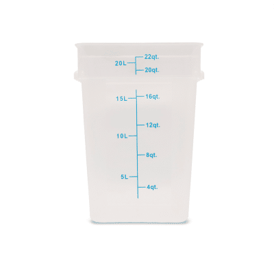 KH CLASSIK CHEF FOOD GRADE SQUARE STORAGE 22.0lt PC CLEAR - Hospitality Connect
