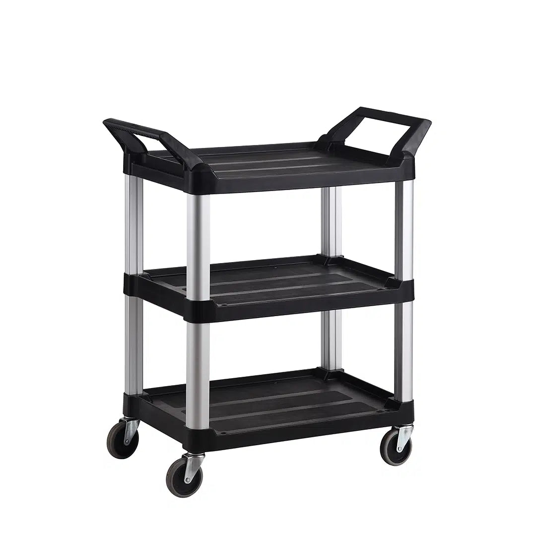 TRUST COMMERCIAL 3 TIER 850 x 470 x 960mm SMALL BLACK (4011)