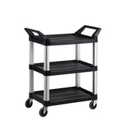 TRUST COMMERCIAL 3 TIER 850 x 470 x 960mm SMALL BLACK (4011)