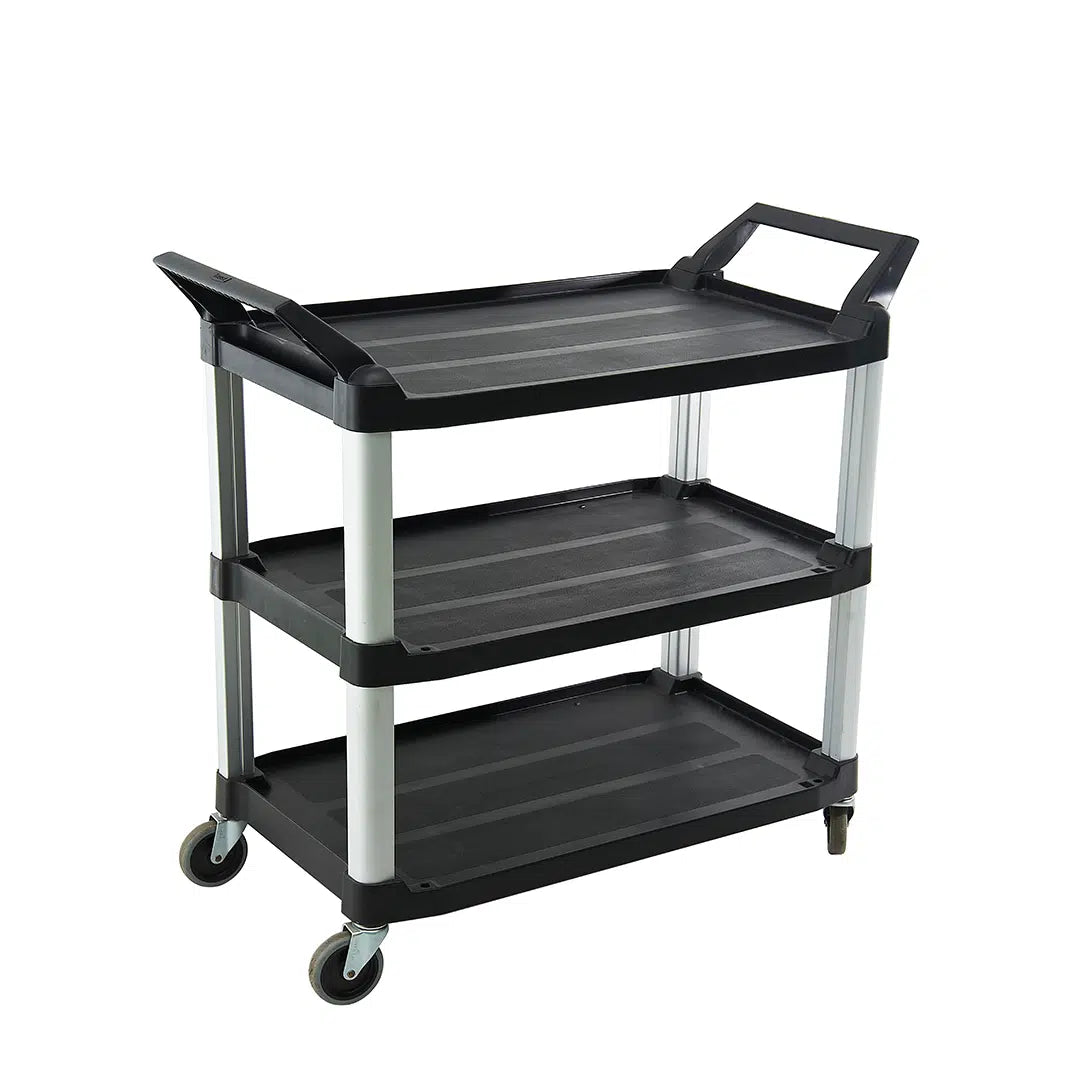 TRUST COMMERCIAL 3 TIER 1030 x 510 x 960mm LARGE BLACK (4021)