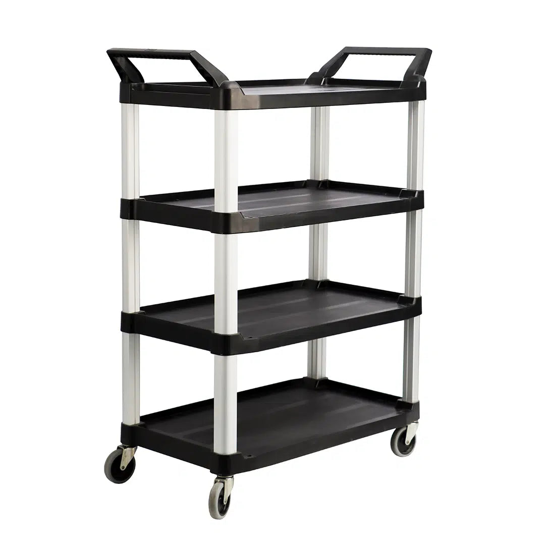 TRUST COMMERCIAL 4 TIER 1030 x 510 x 1290mm LARGE BLACK (4026)