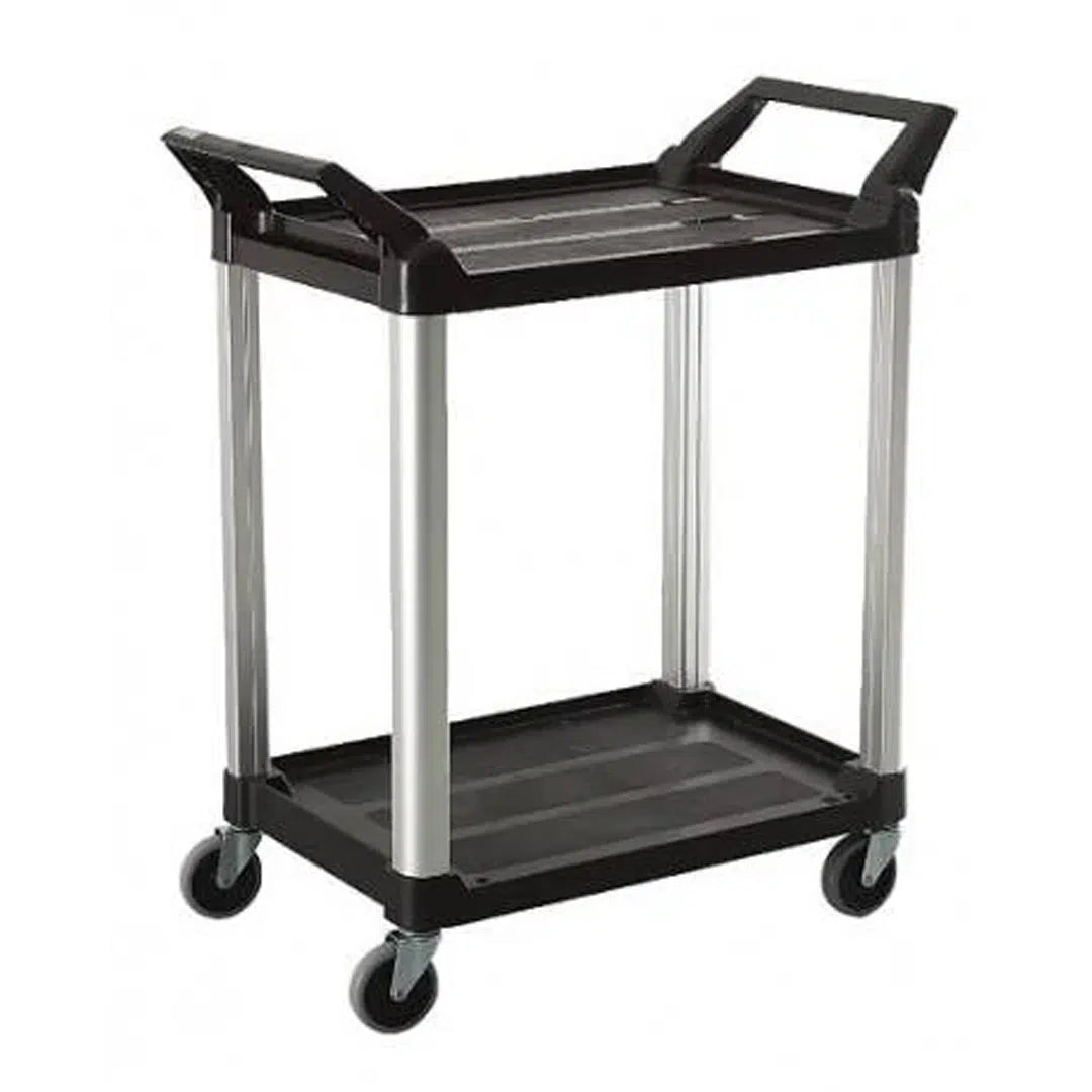 TRUST COMMERCIAL 2 TIER 1030 x 510 x 980mm LARGE BLACK (4020)
