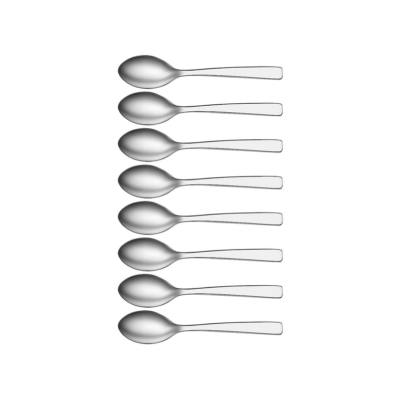 TABLEKRAFT AMALFI TEASPOON SET 8pc 18/10 134mm