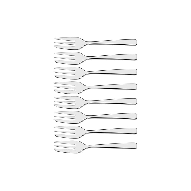 TABLEKRAFT AMALFI CAKE FORK SET 8pc 18/10 140mm