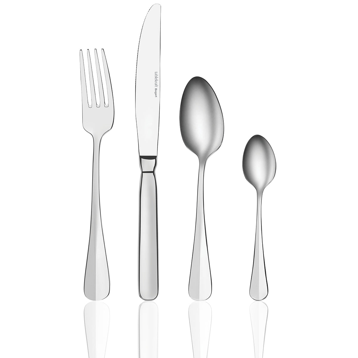 TABLEKRAFT BOGART CUTLERY SET 24pc SOLID KNIVES 18/10 - Hospitality Connect
