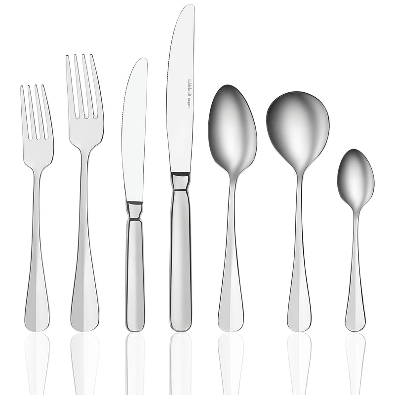 TABLEKRAFT BOGART CUTLERY SET 56pc 18/10 COMP BOXED SOLID