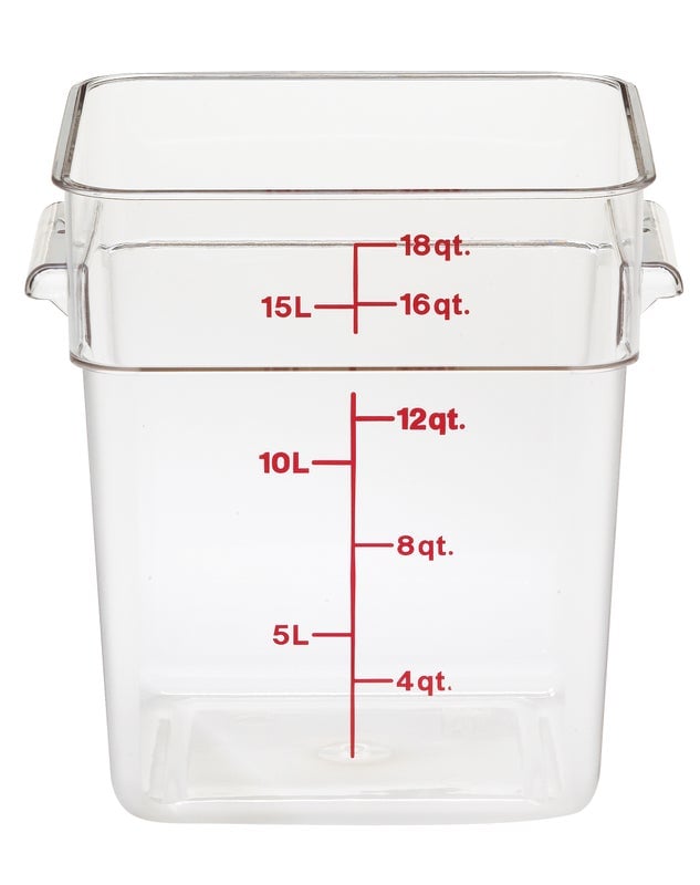 Cambro Camwear Storage Container 7.6L - Clear Box of 6 - Hospitality Connect
