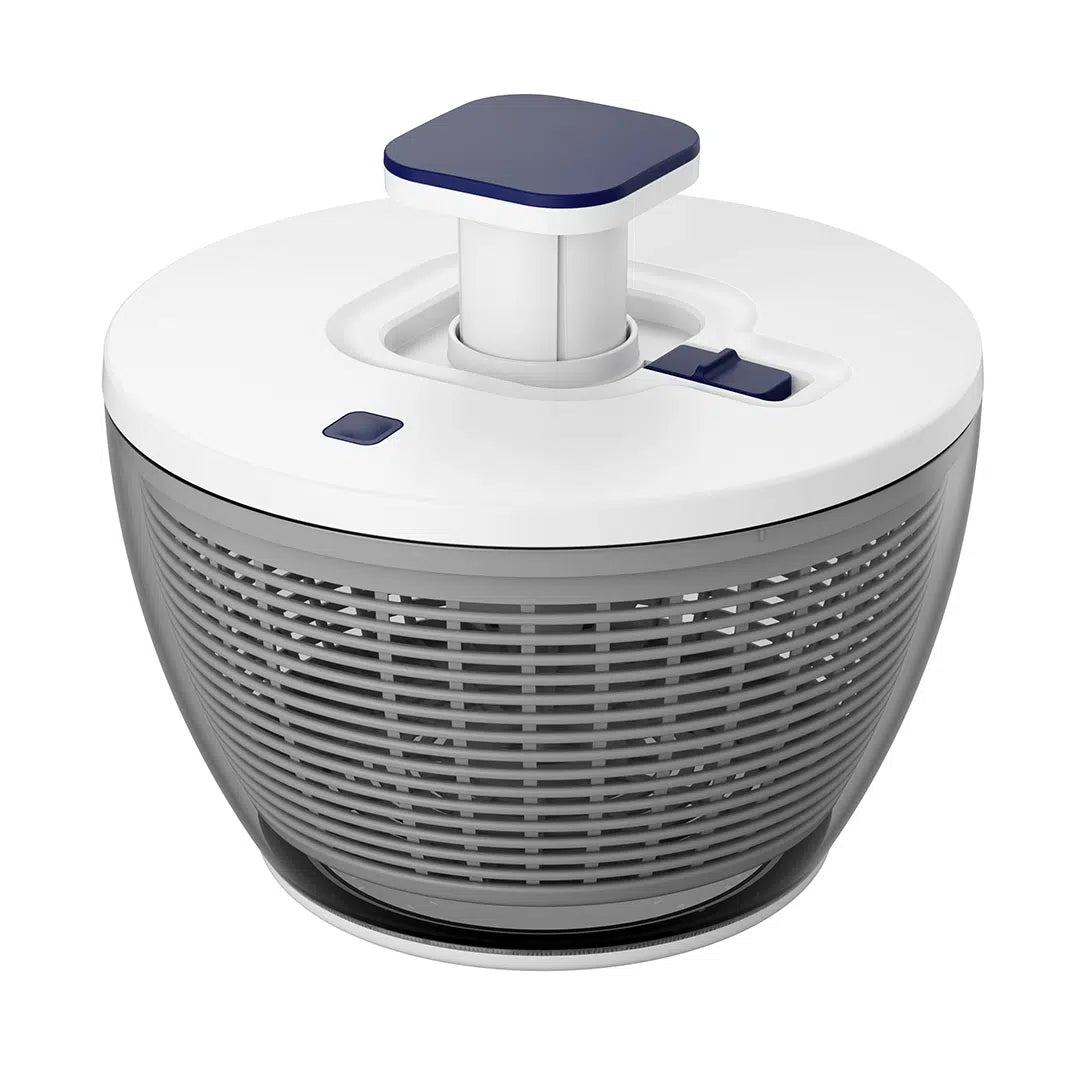 KH HANDS ON 6LT PUSH DOWN SALAD SPINNER WHITE