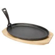KH KHAST OVAL SIZZLE PLATE WITH TRAY 230 X 140MM