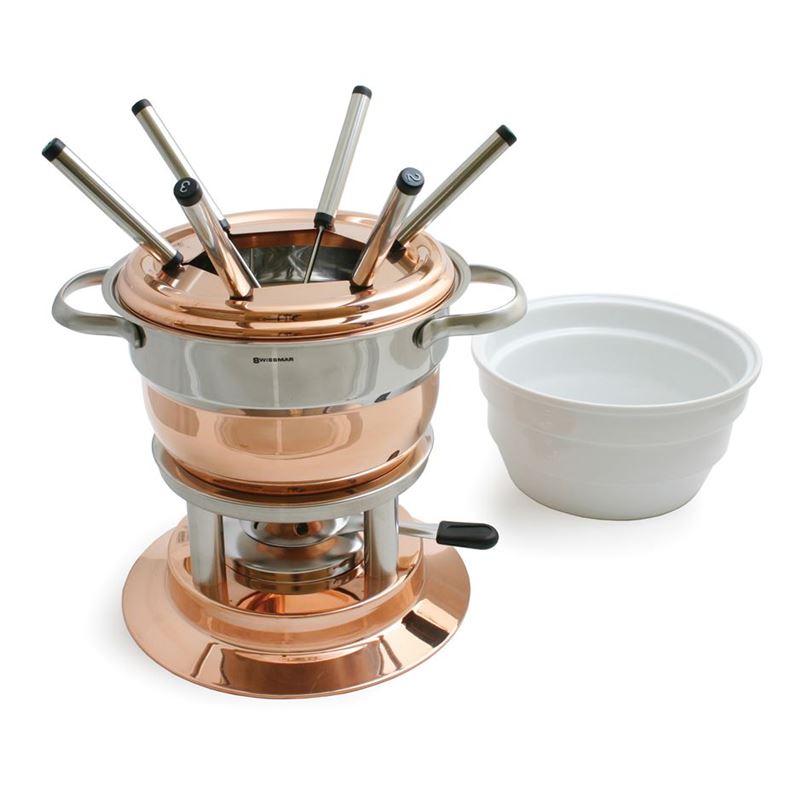 SWISSMAR Fondue Lausanne 11 Piece Copper Fondue Set - Hospitality Connect