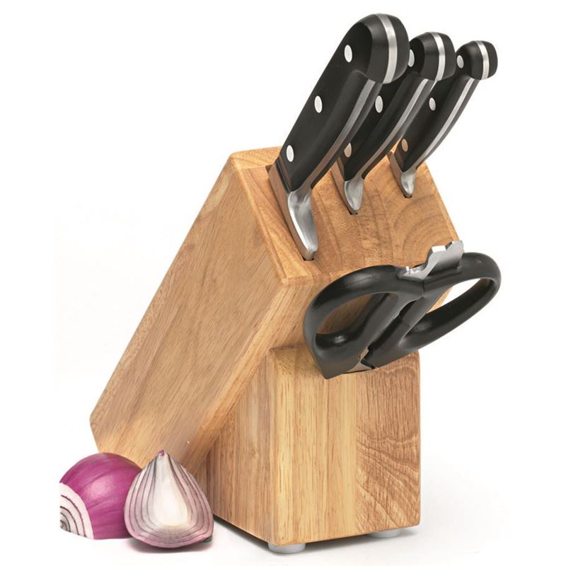 MUNDIAL 5 Piece Cutlery Block Set - Hospitality Connect