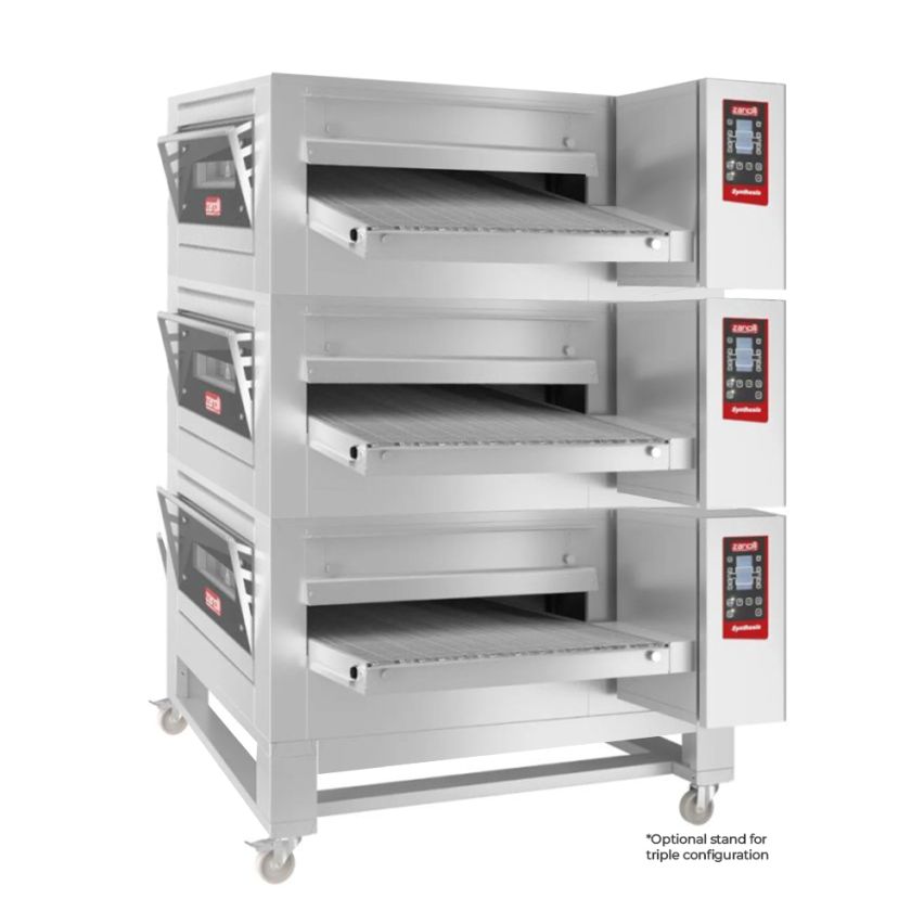 Zanolli Synthesis 12/80G-3 Triple Stacked 32 Inch Gas Impingment Conveyor Oven1SV4405C-3