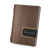 Menu Ecomoda Brown A5 - Menu label - E3GO4ZE - Hospitality Connect