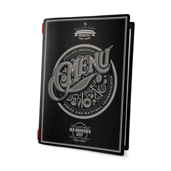 Menu Custom Eco Black Tattoo A5 - COGO37M - Hospitality Connect