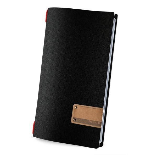 Menu Jute Black 4RE - Menu label - MM4R4XE - Hospitality Connect
