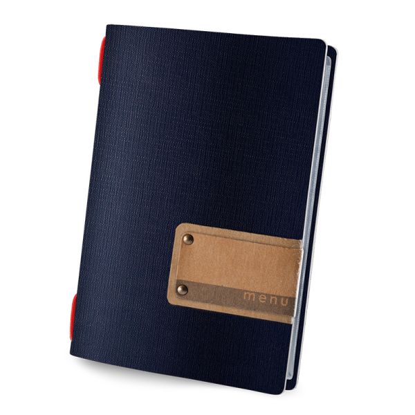 Menu Jute Blue A5 - Menu label - MMGO4BE - Hospitality Connect