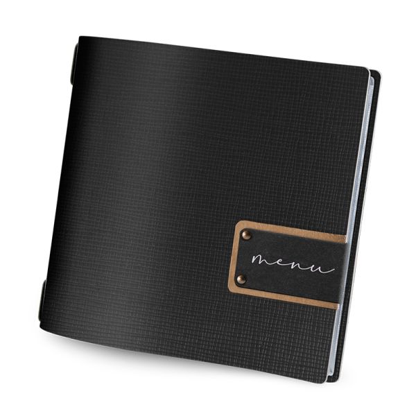 Menu Chef Black Square - Menu label - F3QU4XE - Hospitality Connect