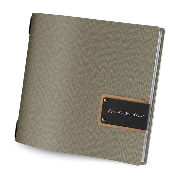 Menu Chef Grey Square - Menu label - F3QU4GE - Hospitality Connect