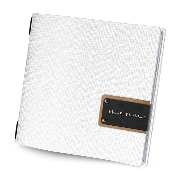 Menu Chef White Square - Menu label - F3QU4YE - Hospitality Connect