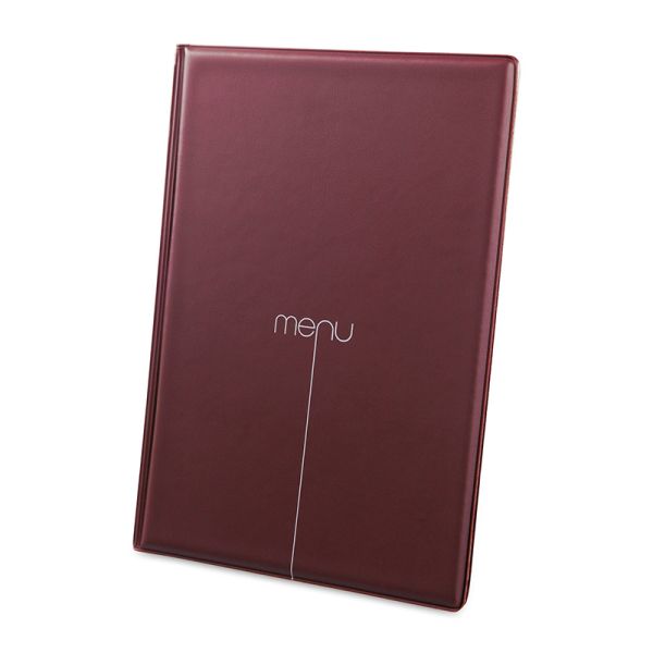 Menu Risto Burgundy A4 - Menu printed - RIA43OM - Hospitality Connect