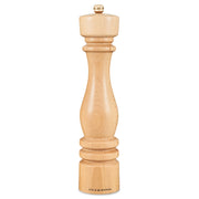 Cole & Mason London Natural Beech Pepper Mill, 30cm, with adjustable grinding mechanism and stylish wooden finish.