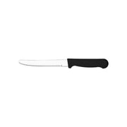 TABLEKRAFT STEAK KNIFE ROUNDED TIP S/S w/BLK HDL 253mm - Hospitality Connect