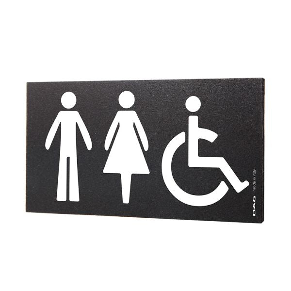 Pictogramms WC UNISEX 8 x 15 cm wall - SEUDD01 - Hospitality Connect