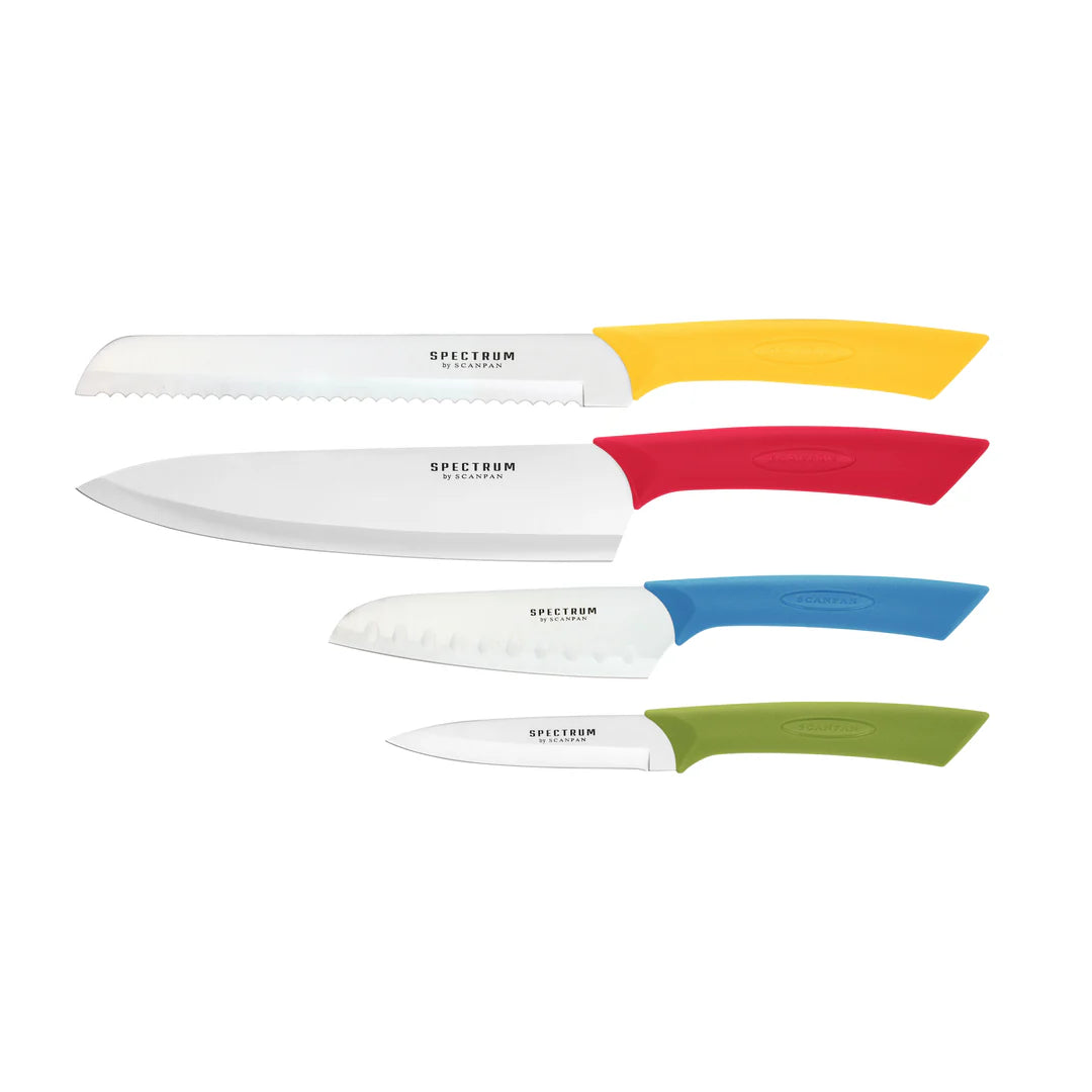 SCANPAN Spectrum Knife Set - 4 Piece Coloured