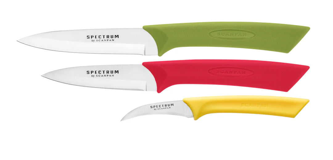 SCANPAN Spectrum Knife Prep Set - 3 Pce Coloured
