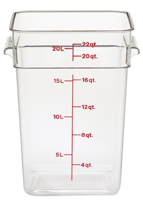 Cambro Camwear Storage Container 20.8L - Clear - Hospitality Connect