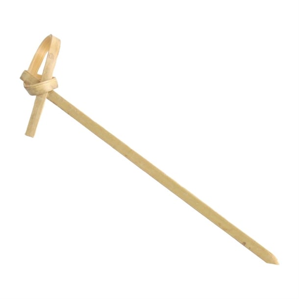 Fiesta Compostable Bamboo Looped Skewer - 90mm (Pack 100)