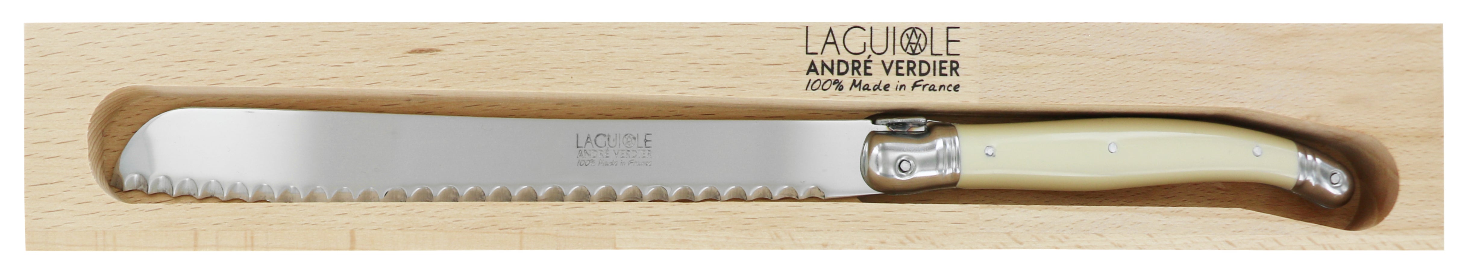Andre Verdier Laguiole DEBUTANT OMNICOLOUR  Ivory Bread Knife 23541