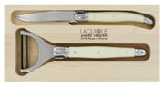 Andre Verdier  Laguiole DEBUTANT OMNICOLOUR  Ivory Preparation Set 2 Piece 23559