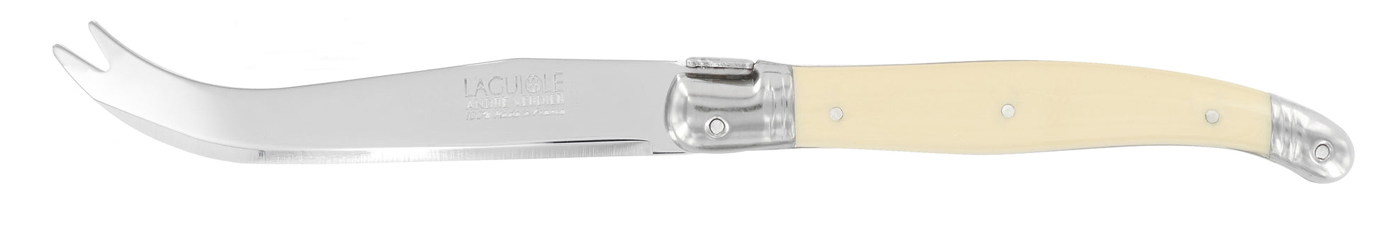 Andre Verdier Laguiole DEBUTANT OMNICOLOUR  Ivory Cheese Knife Loose 23561 - Hospitality Connect