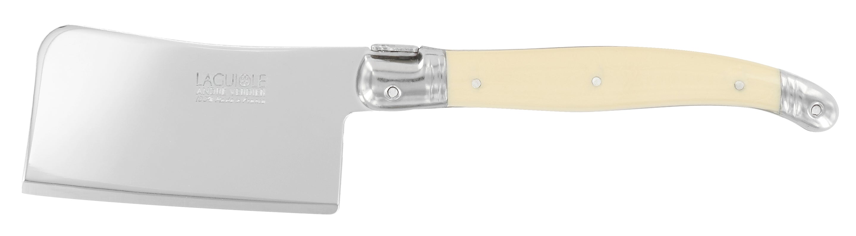 Andre Verdier Laguiole DEBUTANT OMNICOLOUR  Ivory Cheese Cleaver Loose 23562 - Hospitality Connect