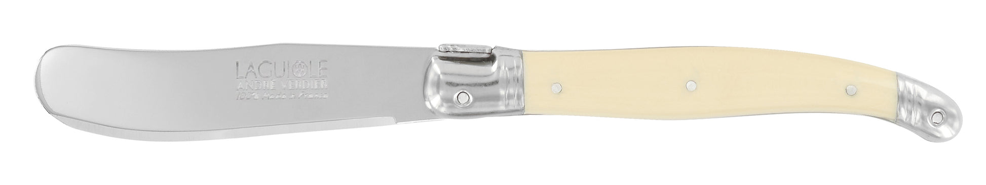 Andre Verdier Laguiole DEBUTANT OMNICOLOUR  Ivory Butter Spreader Loose 23563 - Hospitality Connect