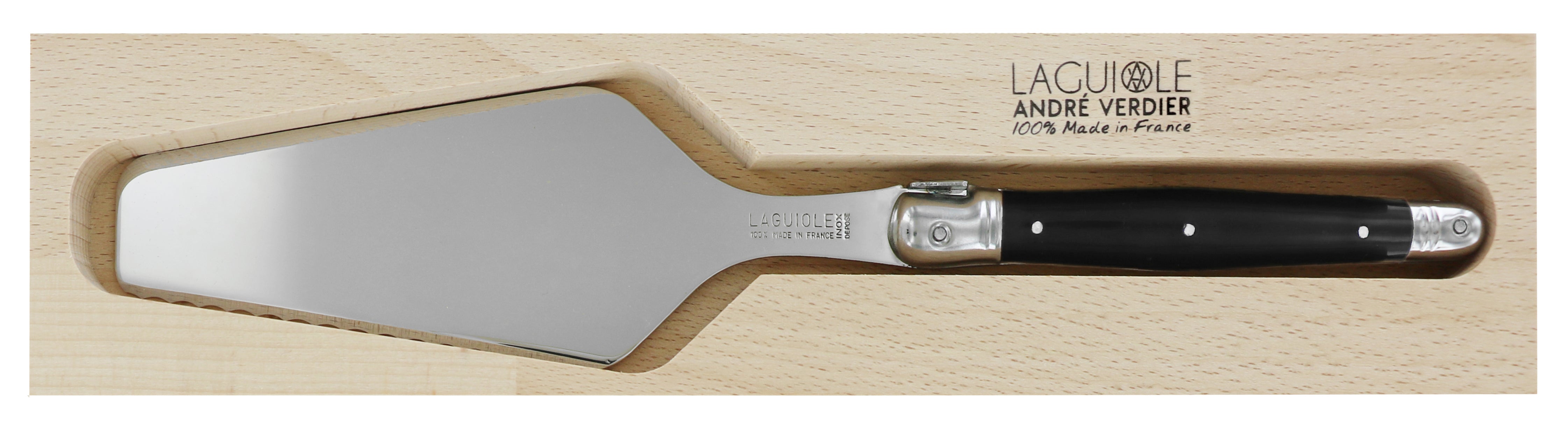 Andre Verdier Laguiole DEBUTANT OMNICOLOUR Black Cake Slicer 23577