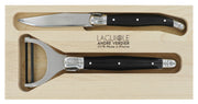 Andre Verdier Laguiole DEBUTANT OMNICOLOUR Black Preparation Set 2 Piece 23593