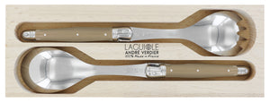 Andre Verdier Laguiole DEBUTANT OMNICOLOUR Sand Salad Set 2 Piece 23601 - Hospitality Connect