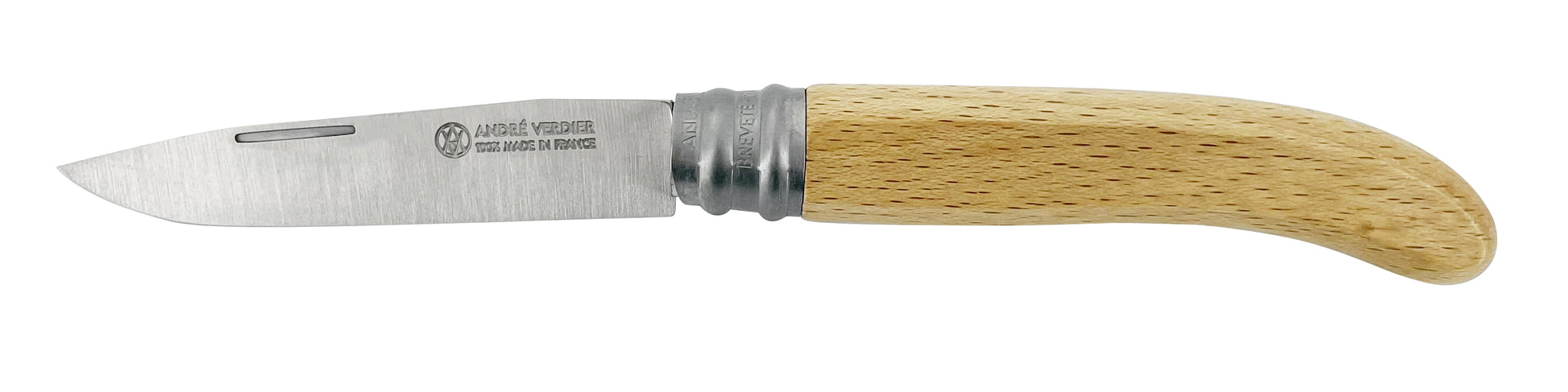 Andre Verdier A Virole L'ALPAGE Folding Knife 9.5cm Varnished Handle Loose 23689 - Hospitality Connect