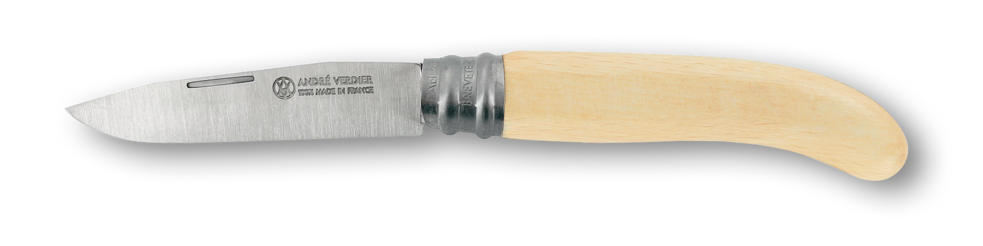 Andre Verdier A Virole L'ALPAGE Folding Knife 8.5cm Varnished Handle Loose 23690 - Hospitality Connect