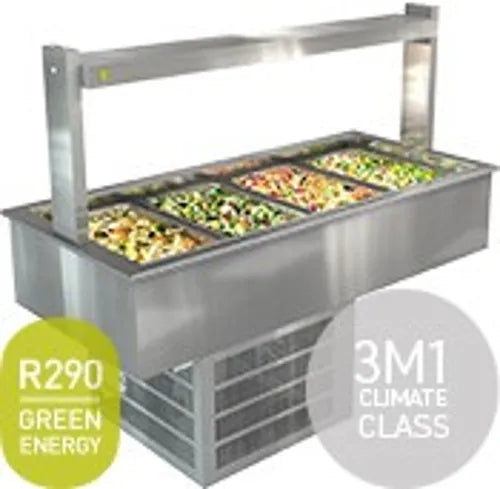 Cossiga Linear LS Refrigeration Well Gantry Only with No Glass 2165mm LSRF6 - Hospitality Connect