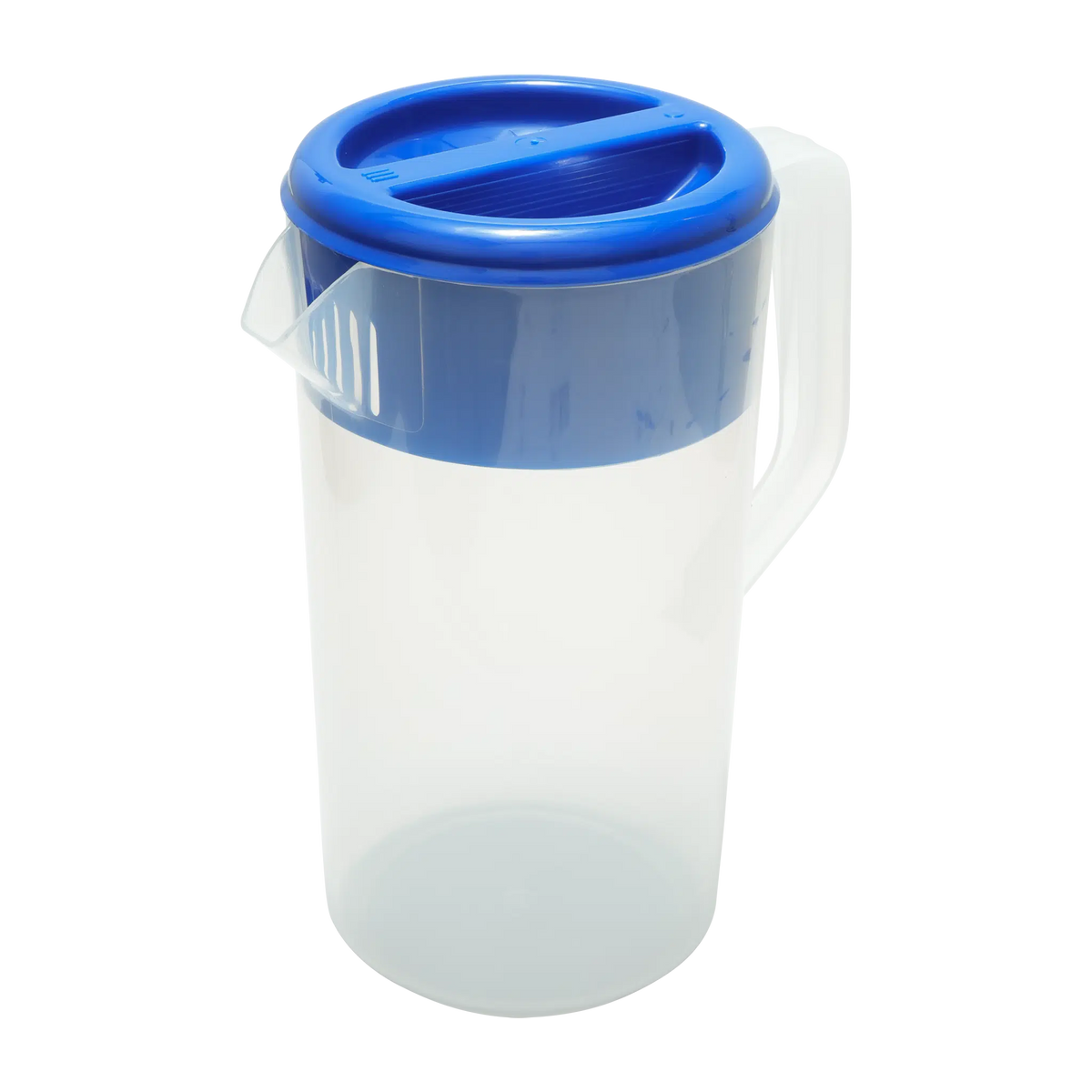 KH JUG PLASTIC FROSTED WITH BLUE LID 2.5lt Box of 12