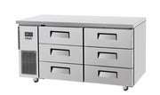 Skipio SUR15-3D-6 - 6 Drawer Under Counter Fridge 1500mm