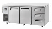 Skipio SUR18-3D-3 - 2 Door & 3 Drawer Under Counter Fridge 1800mm