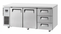 Skipio SUR18-3D-3 - 2 Door & 3 Drawer Under Counter Fridge 1800mm